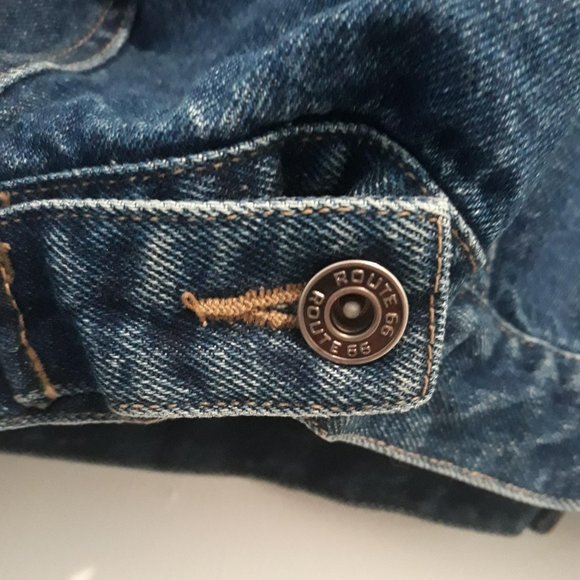 Vintage Route 66 Leopard Jean Denim Jacket - Picture 9 of 9